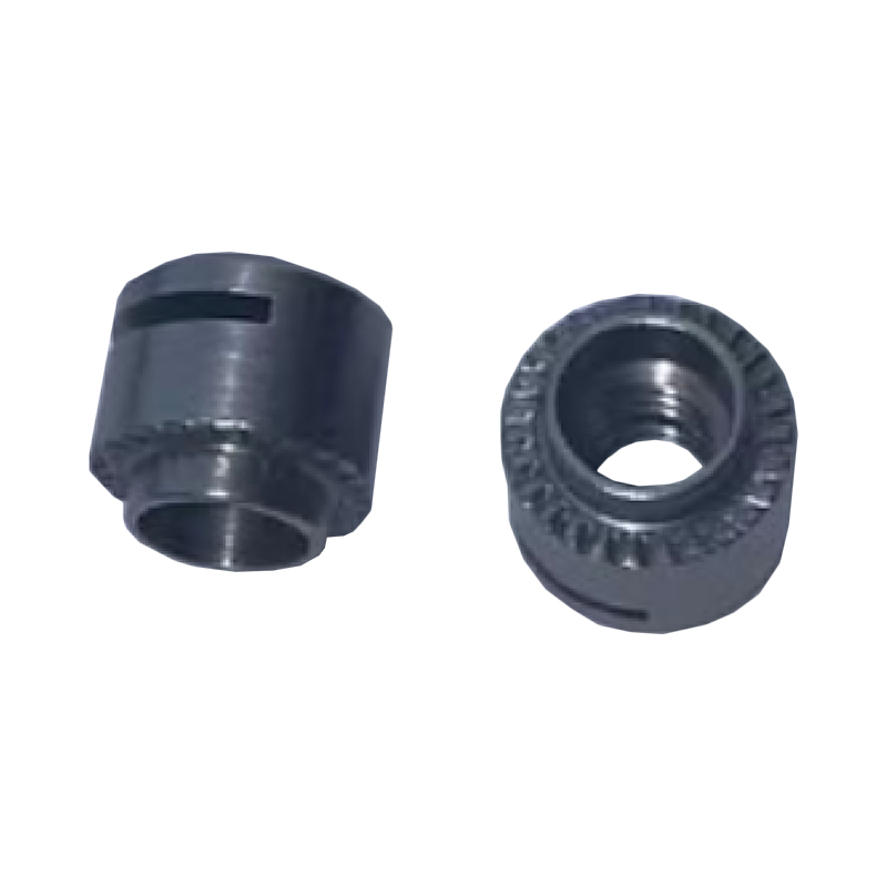 Tuerca redonda moleteada M2.5 - Tuerca de mariposa de óxido negro de acero al carbono